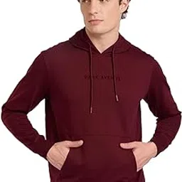 park avenue Men Full Sleeve Slim Fit Solid Pattern Cotton Polyester Blend Regular Neck Regular Neck Casual Sweatshirt-picture-19