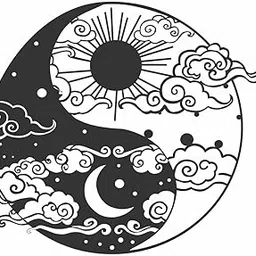 Yin Yang MDF Sheet Wall Art | Modern Home Dcor | Elegant Black & White Design | Lightweight and Easy to Hang | Ideal for Living Room, Bedroom, Office-image-14