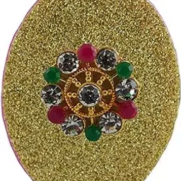 vidhya kangan Handmade Fancy Stone stud Work Saree pin Brooch for Women Jewellery Latest Stylish Crystal Unisex Floral Shape Brooch for Women/Girls (sku-bro2684)-picture-20