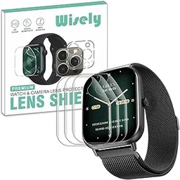 Wisely |Pack of 3pc| Screen Guard Protector For Fire Boltt Ninja Call Pro Max (2.01'' inch) Anti Shock, Anti-Scratch, HD Clear, Full Cover-picture-64