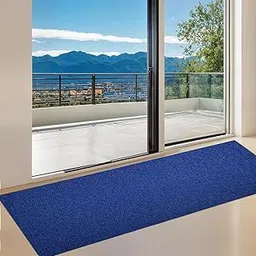Sara Creations PVC Soft Cushion Noodle Rectangular Mat Anti Skid Multipurpose Doormat Bathroom for Indoor/Outdoor Home Office (60x40 CM, Blue)-picture-14