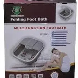 FOLDING FOOT BATH | Foot Massagers Multifunction Foot Massage Bucket for Soaking Feet, Foot Spa and Pedicure (GRAY)-picture-22