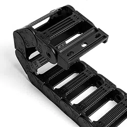 25 x 77mm (Inner H x W) R55 Bridge Type Drag Chain Cable Wire Carrier Protection Chain 39.3inch/1M for 3D Printer and CNC Router Mill,Black Plastic Nylon-picture-22