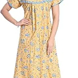 soulemo Women's Cotton All Over Print Maxi Maternity Nighty-picture-13