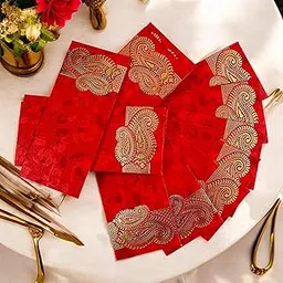Krisah® Pack of 50 pcs Red Sagan/Cash/Gift Paper Envelopes (50, Red)-picture-23