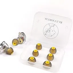 concept kart AUDIOCULAR SoftGrip Silicone Eartips for IEMs, in Ear Monitor, Earphones, Delivers Clear & Balanced Audio, 3 Pairs (S/M/L) Silicone Eartips Crafted from Rubber Silicone, Comfortable for All Day-picture-12