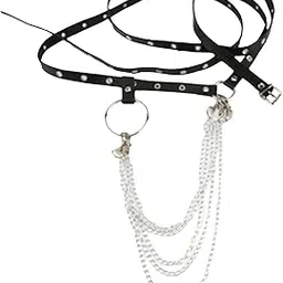 Punk Women's PU Leather Harness Chains Metal Chain Tassel Comfortable|Clothing, Shoes & Accessories | Womens Accessories | Belts-image-47