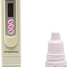 AMPEREUS® Digital TDS Meter & pH Bottle | TDS Tester, Water Purity Checker, pH Testing Bottle, Water Quality Analyzer for RO, Aquarium, Hydroponics, & More image 1