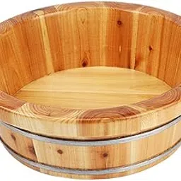 BNF Wood Footbath Basin Household Home Supplie Foot Soaking Bath Basin Basin Tub 16x40cm B |Health & Beauty | Nail Care Manicure & Pedicure | Spas Baths & Supplies-picture-40