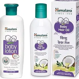 Himalaya Baby Hair Oil 100 ml and Baby Lotion 100ml Combo-picture-12