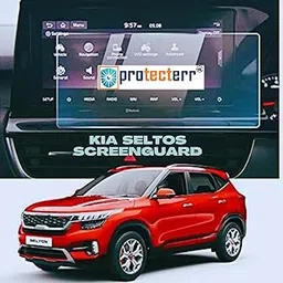 PROTECTERR 9H Screen Protector Guard Designed For KIA SELTOS 2020-2022 Car Infotainment System (10.25 Inch) - Car Gps Navigation Display Touchscreen Protective Film accessories [Not A Tempered Glass]-picture-13