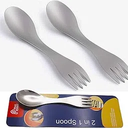 MustHome | Camping Cutlery for Picnic Hiking Trekking | Reusable Travel Utensils | Stainless Steel Cutlery Set Combo | Spoon and Fork Cutlery Set for Women, Men, Kids Pack of 2 (1)-picture-59