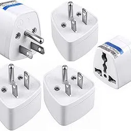 KAVANA (3 pcs) Type G Universal Travel Adaptor,UK Adaptor for Indian Pins,Flat 3 Pin Power Connector Adaptor for for UK, England, Dubai, Hong Kong, Ireland, Wales, Scotland (USA 3 PIN, Pack 5)-picture-22