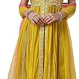 soch Womens Mustard Sequin Embellished Palazzo Georgette Suit Set-picture-46
