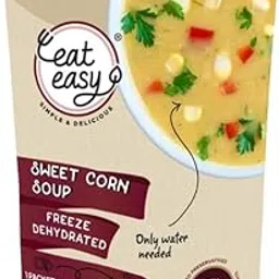 Eat Easy Ready To Eat Sweet Corn Soup 40 gram I Just Add Water and Cook I Healthy Instant Creamy & Tasty Soup Packet for Travel, Camping or Trekking Meal, Hostel Students I Freeze Dehydrated Organic Soup I No Preservatives-image-69