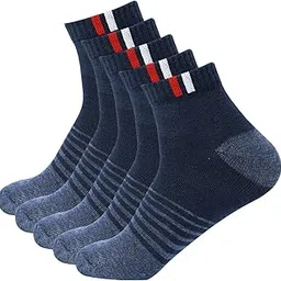 RECKZOZ Super Socks for Men's Solid Ankle Length Cotton Socks, Free Size, Pack of 3-picture-39