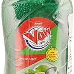 Vow 3-in-1 Dishwash Gel - 250 ml, Pack of 2 (Lime Fragrance)-picture-29