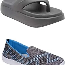 zenwear Extra Soft Classic Casual wear with Flexibility Technology Flip Flop Combo for Women's/Girl's(6110+1544)()-picture-36