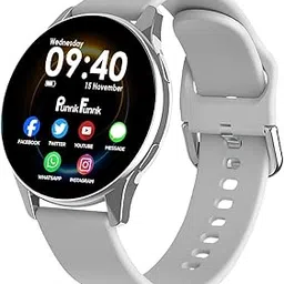 PunnkFunnk EVO Vista Smartwatch, 1.3” HD Display Bluetooth Calling, Fitness & Sleep Tracker, 100+ Sports Modes, IP67 Waterproof Compatible with Android & iOS(Silver)-picture-65