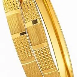 stree store Classic Gold Plated Bangles with Intricate Detailing-picture-54