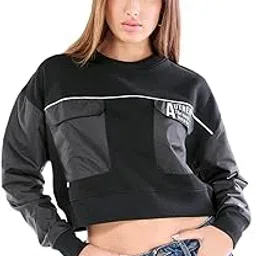 bewakoof Women's Fleece Oversized Fit Sweatshirt | Sweatshirt for Woman Winter Wear-picture-18