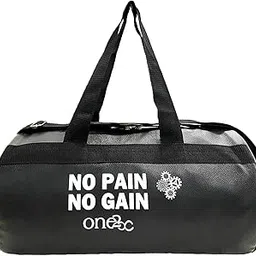 Gym Bag Black Leather for Men and Women-picture-26