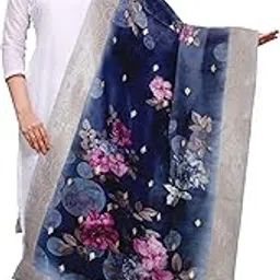 ultimate trends Jacquard Banarasi Silk (Multi Colored) Printed Dupatta for Women-picture-14