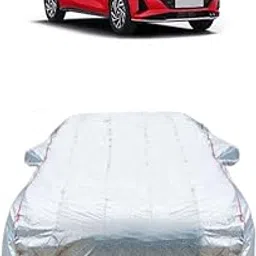 AUTORETAIL Compatible Hyundai i20 Car Cover | Model 2015-2025 | Car Cover with Mirror Pocket & Soft Cotton Magic Metallic Silver Red Lining | Waterproof Car Body Cover |-image-80