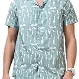 bushirt Printed Shirt & Shorts Co-Ords Set - Stylish Lightweight Casual Wear for Men-picture-44