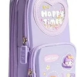 KRIVAZ Premium 6-Layer Pencil Case, Pencil Box & Pencil Pouch for Kids – Large Capacity, Cute Aesthetic Design, Multifunctional School Stationery Kit for Boys & Girls, Ideal Gift (Purple)-image-86