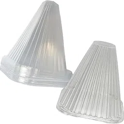 TRENDYNEST Garden Cloches for Plants Mini Greenhouse Outdoor Reusable Bell Plant Covers 15Cmx15Cmx4.5Cm 20Pcs-image-58