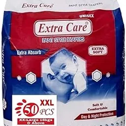 Extra Care Diapers for babies XXL (50 Count)-image-76