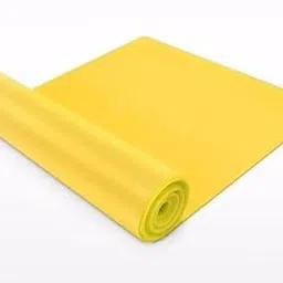 Elastic Yoga Rubber Exercise Fitness Band Belt (Yellow) |for Workout Exercise, Gym, Fitness, Home, Physical Therapy-picture-27