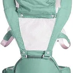 Whitecloud TRANSFORMING HOMES Adjustable Baby Carrier Front Carry Bag with Head Support, Buckle Straps and Waist Belt (BB-25) Green-picture-15