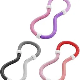 UJEAVETTE Foldable Fitness Hoop Fits 45kg-90kg People Sports Workout for Gym Men Women Violet Pink-image-73