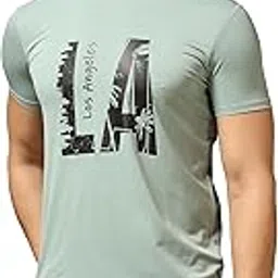 tagdo Men's Casual Text Printed Heavy Lycra T-Shirt-picture-56