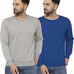 mack jonney Fleece Round Neck Sweatshirt for Men (Pack of 2)-SW_RN_MLG_BLU_02-P-picture-54