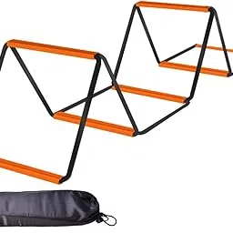 THE STYLE SUTRA Agility Ladder Easily Set up Workout Folding Portable Football Footwork Ladder 6 Grids with Bag-picture-18