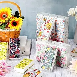 MASOOM NX 3 Ply Pocket Hanky Floral Design Tissue Paper - Pack of 10 (10 Pulls Per Pack, 100 Sheets)-picture-27