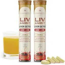 Goodveda Liver Detox Effervescent | 30 Tablets Fizzy Water with 8 Ayurvedic Herbs for Healthy Liver Function and Blood Sugar Regulation - Pack of 2-picture-10