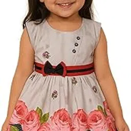 silakaari Kids Flower Printed Cotton Frock for Girls-picture-28