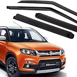 CAR SAAZ Unbreakable Door Visor for Brezza Type 1 & 2(2016-2021) (Set of 4Pcs)-picture-10