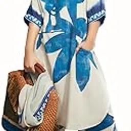 Women Viscose Rayon Straight Printed Suit Set-image-2