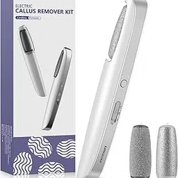 LINKEVAP Electric Callus Remover for Feet, Professional Pedicure Kit Foot Scrubber for Dry, Dead, Cracked, Hard Skin, at Home Feet Spa Care Kit for Men & Women (Cold White) image 1
