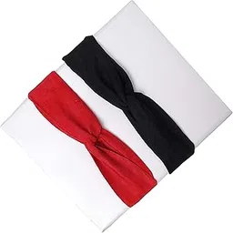 Solid Suede Fabric Knot Stretchable Hairband Headband for Women-image-3