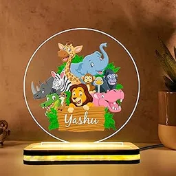 DECOCRU Personalized Name Gift for Kids | Customized Name Led Lamp | Gifting for Women, Men, Birthday, Girlfriend, Kids, Friend, | New Born Baby Gift| Decorative (5.5 x 5.5 Inches) (Design 03)-picture-14