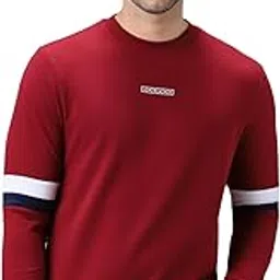 urbano fashion Men's Cotton Color Block Sweatshirt-picture-38