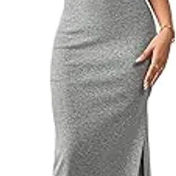 nalax designs Frenchy Square Neck Split Thigh Dress-picture-22