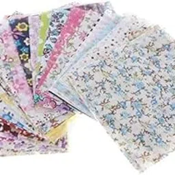 ATIMUNA 30pcs Quilting Fabric Floral Cotton Craft Bundle - Pre-Cut Quilt Squares for Patchwork Sewing DIY Craft - Vibrant and Versatile Cotton Material-image-11