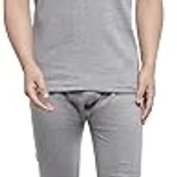 uzarus Men's Sleeveless Thermal Set (V Neck Vest and Trouser)-picture-20